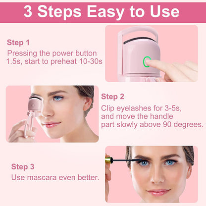 Electric Heated Comb Eyelash Curler