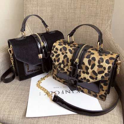 Leopard Print Shoulder Bag