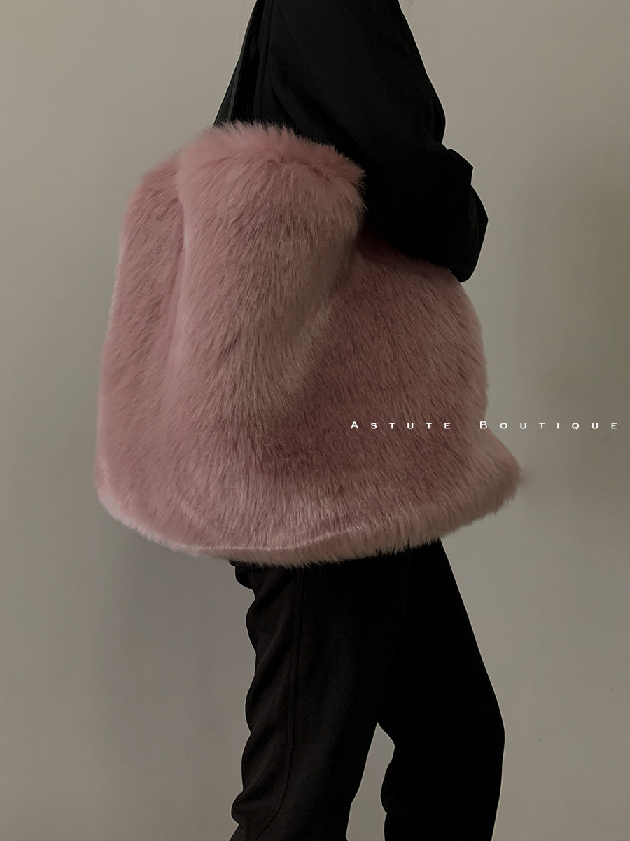 Fur Plush Shoulder Bags