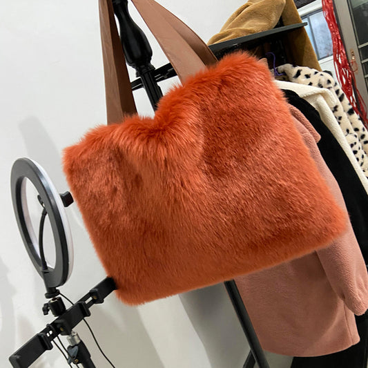 Fur Plush Shoulder Bags