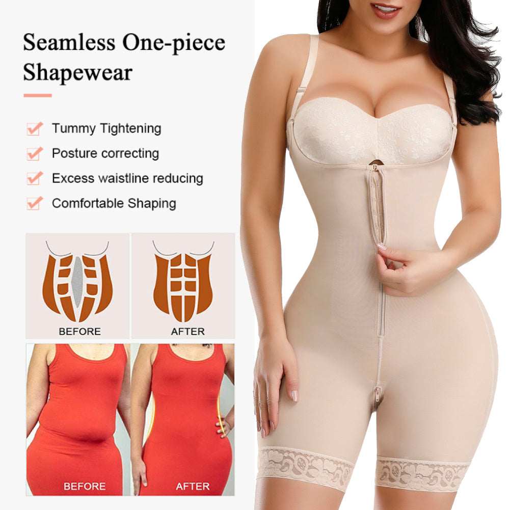 Stretch Mesh Pants Zipper Shapewear