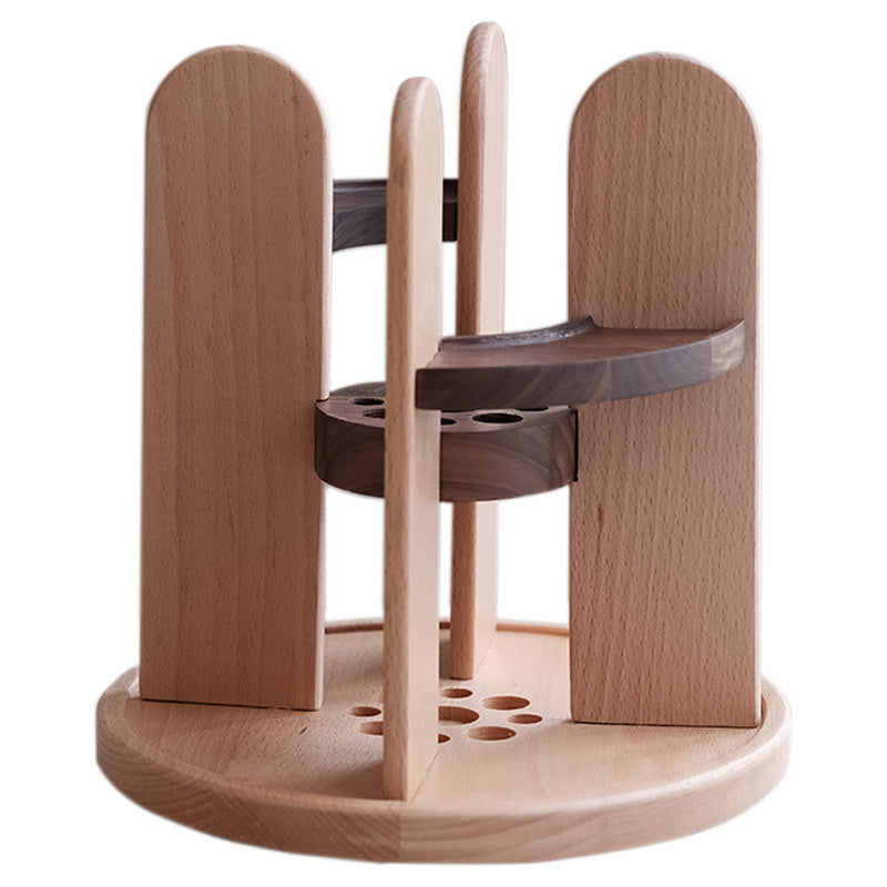 Wooden Rotate Desktop Cosmetics Storage Organize